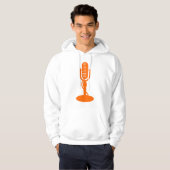 Veste À Capuche Microphone - orange (Devant entier)