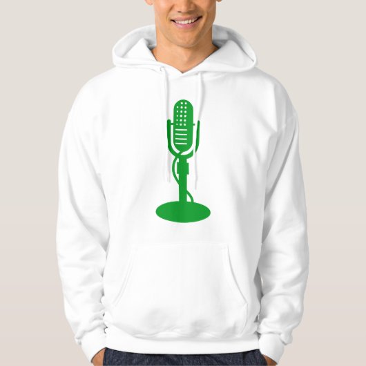 Veste À Capuche Microphone - Vert gazon (Devant)