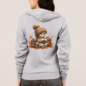 Veste À Capuche Mignon Sweater à Chatons Fermeture Éclair Complète (Dos)
