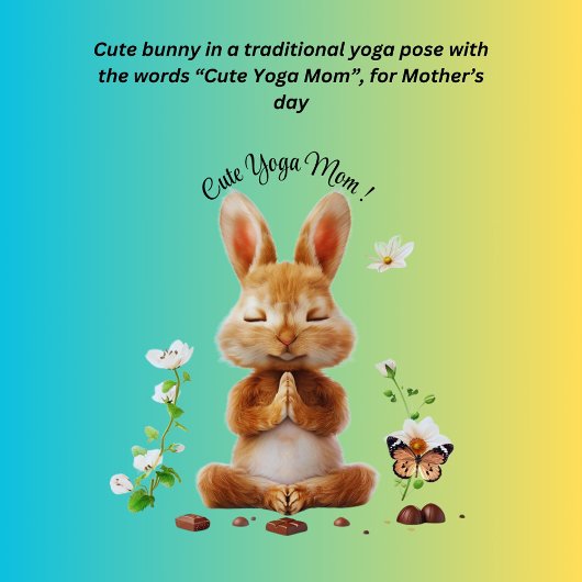 Veste À Capuche Mignonne maman Yoga ! Bunny