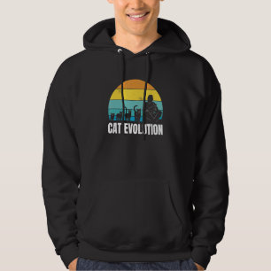 Veste À Capuche Mignonne Vie Chat Propriétaires Chat Évolution Rel
