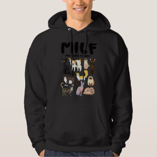 Veste À Capuche Milf Man I Love Felines Types De Chat 1