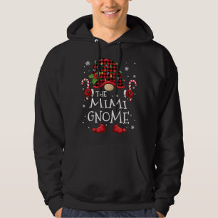 Veste À Capuche Mimi Gnome Buffalo Plaid Christmas Tree Family Xma