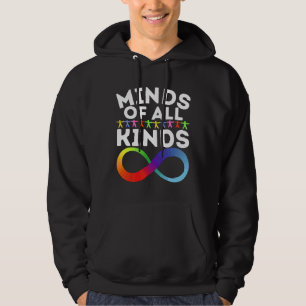 Veste À Capuche Minds Of All Kinds Asd Autism Awareness Celebrate