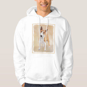 Veste À Capuche Miniature Taureau Terrier Peinture - Joli Original