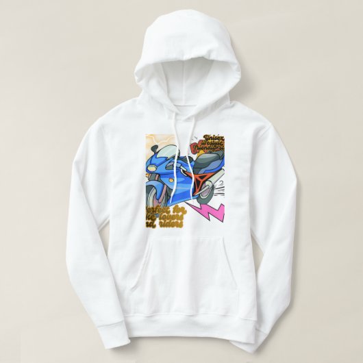 Veste À Capuche Minimal Bike Art Graphic – Modern Motorcycle (Design devant)