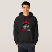 Veste À Capuche MMA Fighter Burning Fist (Devant entier)