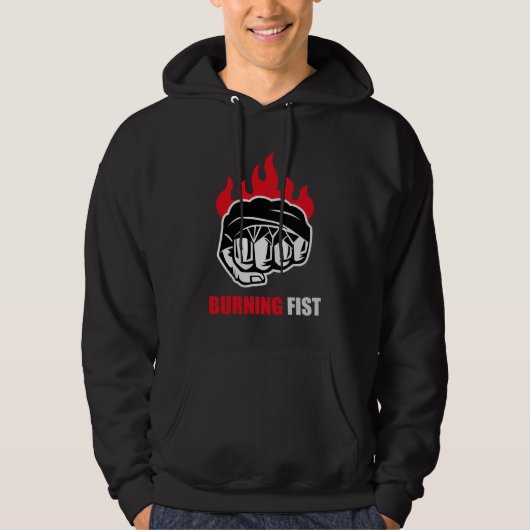 Veste À Capuche MMA Fighter Burning Fist (Devant)
