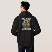 Veste À Capuche Mode Enseignant : ACTIVÉ – Dessin de hibou drôle e (Dos entier)