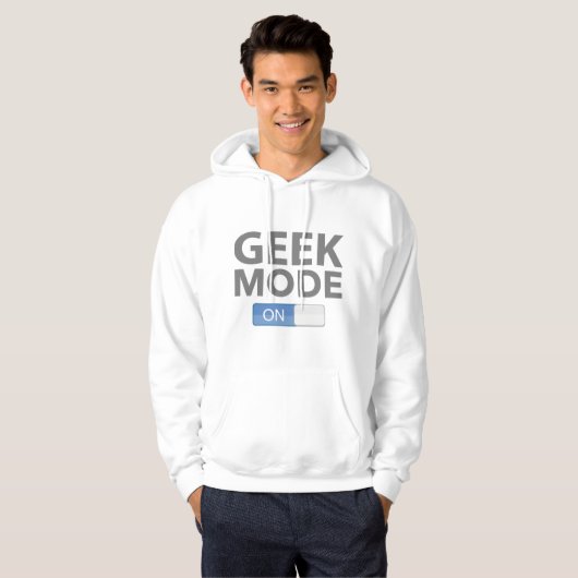 Veste À Capuche Mode geek activé (Devant entier)