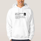 Veste À Capuche Mode Lumière de définition de Production Manager - (Devant)