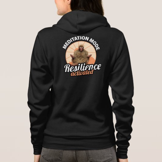 Veste À Capuche Mode Méditation Bigfoot Résilience Activée (Dos)