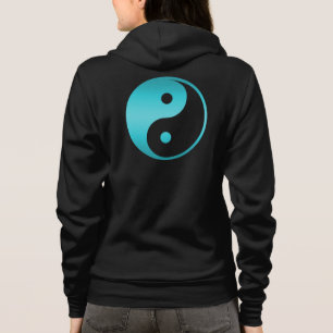 Veste À Capuche Modèle bleu turquoise d'illustration de Yin Yang