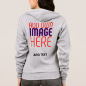 VESTE À CAPUCHE MODÈLE DE TEXTE D'IMAGE ASH SIMPLE MODERNE (Dos)