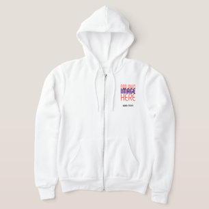 VESTE À CAPUCHE MODELE DE TEXTE D'IMAGE BLANCHE SIMPLE ÉDITABLE MO