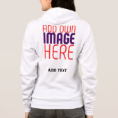 VESTE À CAPUCHE MODÈLE DE TEXTE D'IMAGE BLANCHE SIMPLE MODERNE (Dos)