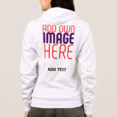 VESTE À CAPUCHE MODÈLE DE TEXTE D'IMAGE BLANCHE SIMPLE MODERNE (Dos)