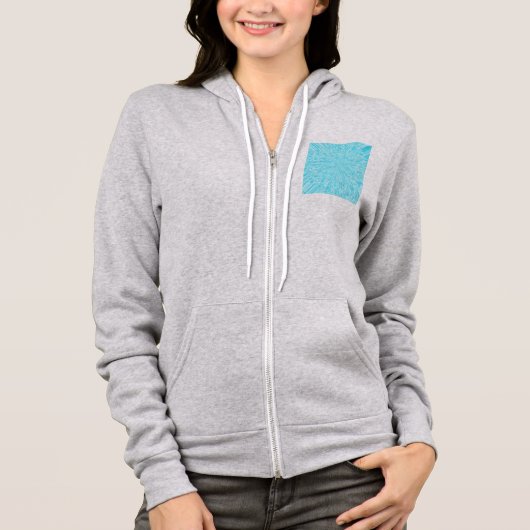 Veste À Capuche Modèle turquoise (Devant)
