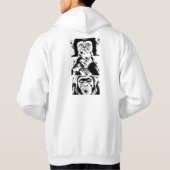 Veste À Capuche Modern Three Wise Monkeys Graphic T-Shirt  (Dos)