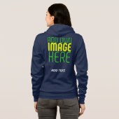 VESTE À CAPUCHE MODERNE ÉDITABLE CUTE MARINE BLEU IMAGE MODÈLE TEX (Dos entier)