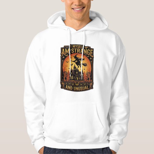Veste À Capuche Moi-même suis étrange drôle de sorcière d'Hallowee (Devant)