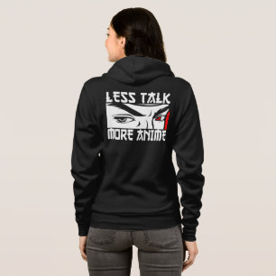 Veste À Capuche Moins de bla-bla plus d'anime - Anime drôle