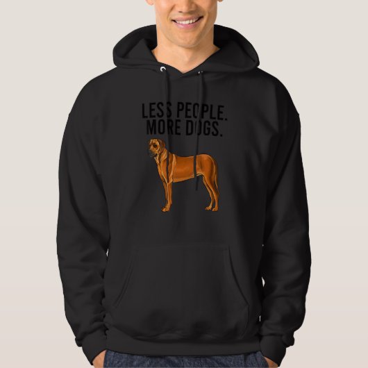 Veste À Capuche Moins de gens plus de chiens Rhodesian Ridgeback I (Devant)