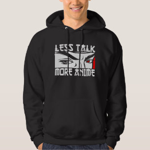 Veste À Capuche Moins de Parole Plus d'Anime - Drôle d'Anime