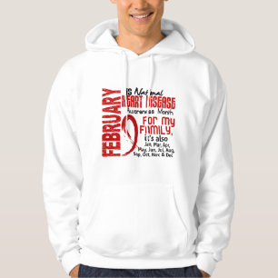 Veste À Capuche Mois de conscience de maladie cardiaque pour ma