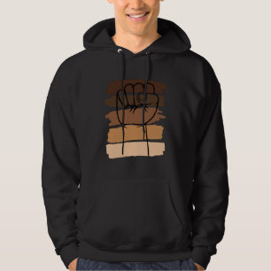Veste À Capuche Mois de l'histoire des Noirs Poing Droits civiques