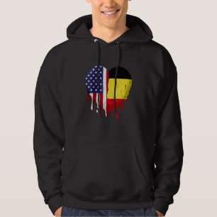 Veste À Capuche Mois du patrimoine belge américain Drapeau de la B