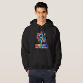 Veste À Capuche Mois du patrimoine hispanique Drapeau latino-améri (Devant entier)