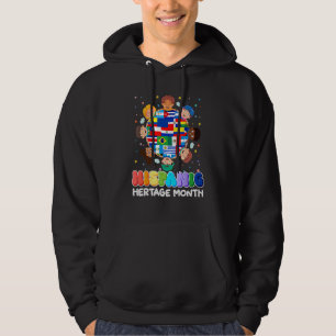 Veste À Capuche Mois du patrimoine hispanique Drapeau latino-améri