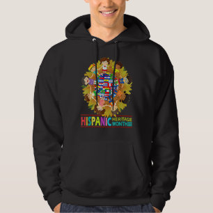 Veste À Capuche Mois du patrimoine hispanique Pays latinos drapeau