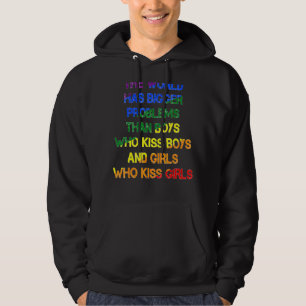 Veste À Capuche Mois gay pride Lgbt Le Monde A De Plus Gros Problè