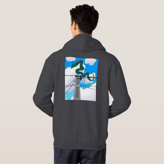 Veste À Capuche Moletom  (Dos entier)