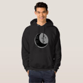 Veste À Capuche moletom lua minguante (Devant entier)