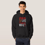 Veste À Capuche Mom Life Firefighter Wife Funny Firefighting Firew (Devant entier)