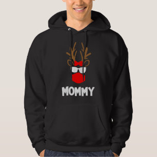 Veste À Capuche Mommy Funny Reindeer Noël Animal Famille Match