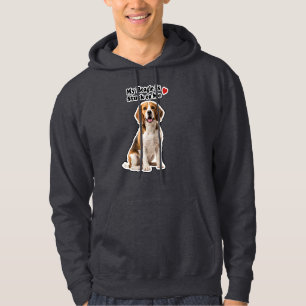 Veste À Capuche Mon Beagle est collé à moi Amoureux des chiens