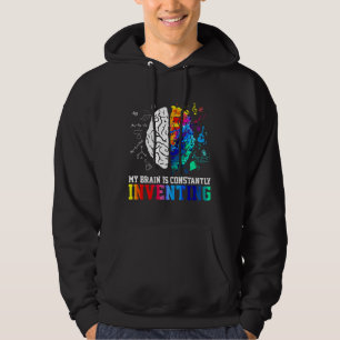 Veste À Capuche Mon cerveau inventant la Sensibilisation sur l'aut