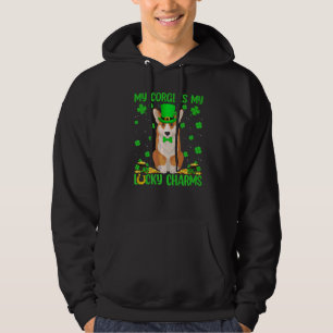 Veste À Capuche Mon Corgi Est Mon Chance Charms Corgi Chien St Pat