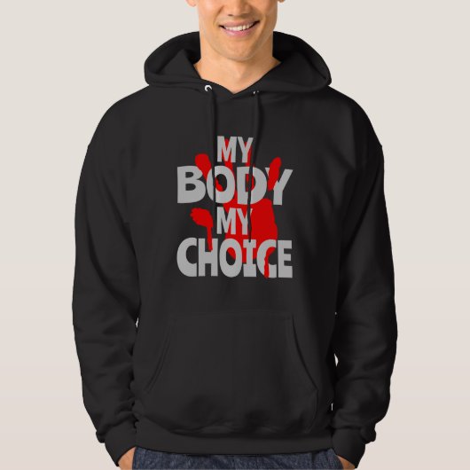 Veste À Capuche Mon corps Mon choix (Devant)
