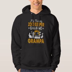 Veste À Capuche Mon gardien de zoo préféré m'appelle Grampa Animal