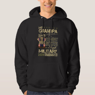 Veste À Capuche Mon grand-père porte des bottes de combat Fière gr