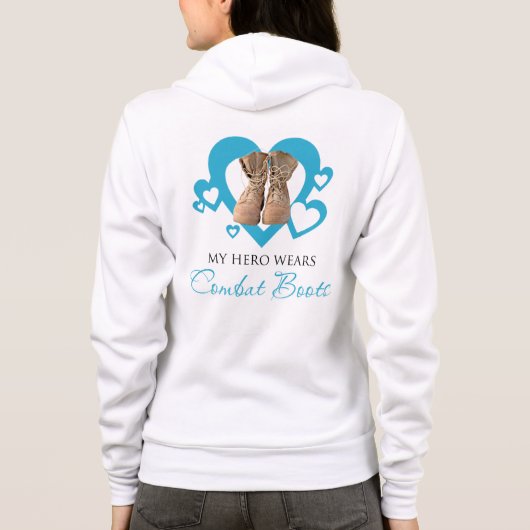 Veste À Capuche Mon héros porte des bottes de combat (Dos)