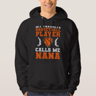Veste À Capuche Mon Joueur De Basket Favori M'Appelle Nana Mère