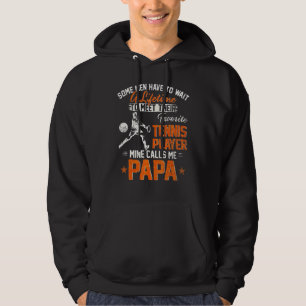 Veste À Capuche Mon Joueur De Tennis Favori M'Appelle Papa Cricket