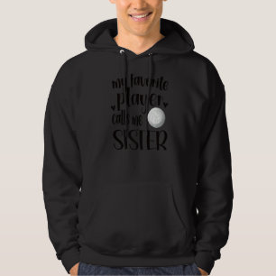 Veste À Capuche Mon Joueur De Volley-ball Préféré M'Appelle Soeur