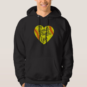 Veste À Capuche Mon Joueur Favori M'Appelle Gigi Softball Heart Cu